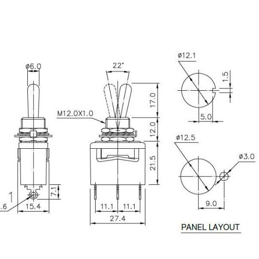 大搖頭鈕子開關
