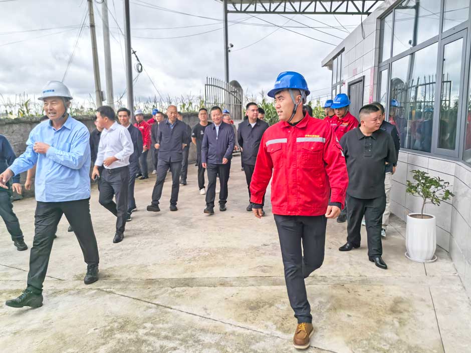 雲南省市領導視察www.91视频.com旗下大海子（zǐ）瓦斯發電電站