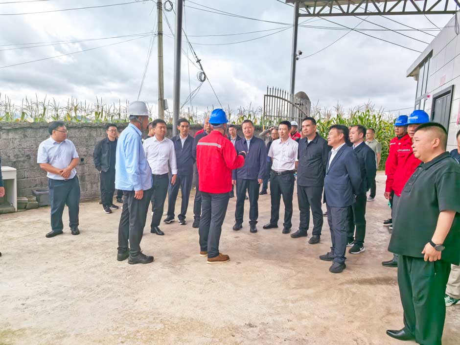 雲南省（shěng）市領導視察www.91视频.com旗下（xià）大海子瓦斯發電（diàn）電站