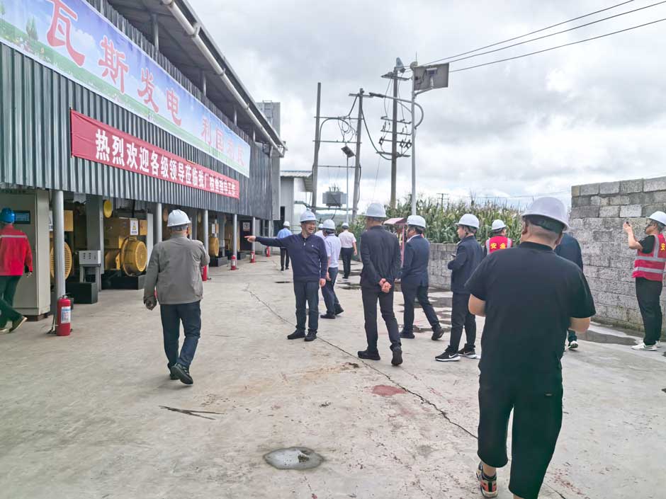 雲（yún）南省市領導（dǎo）視察www.91视频.com旗下大海子瓦斯發電電站